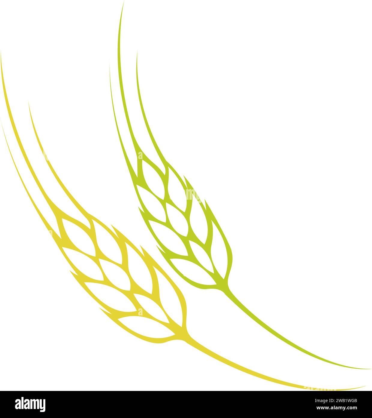 Wheat icon logo design illustration Stock Vector