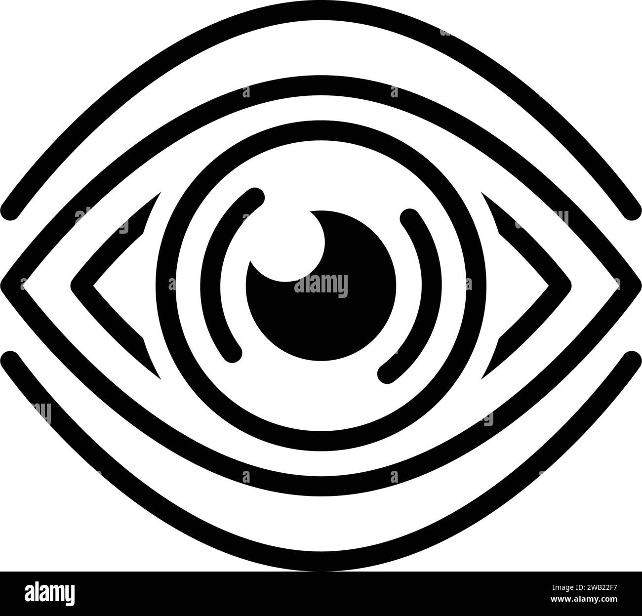 Scrutinize vector vectors Black and White Stock Photos & Images - Alamy