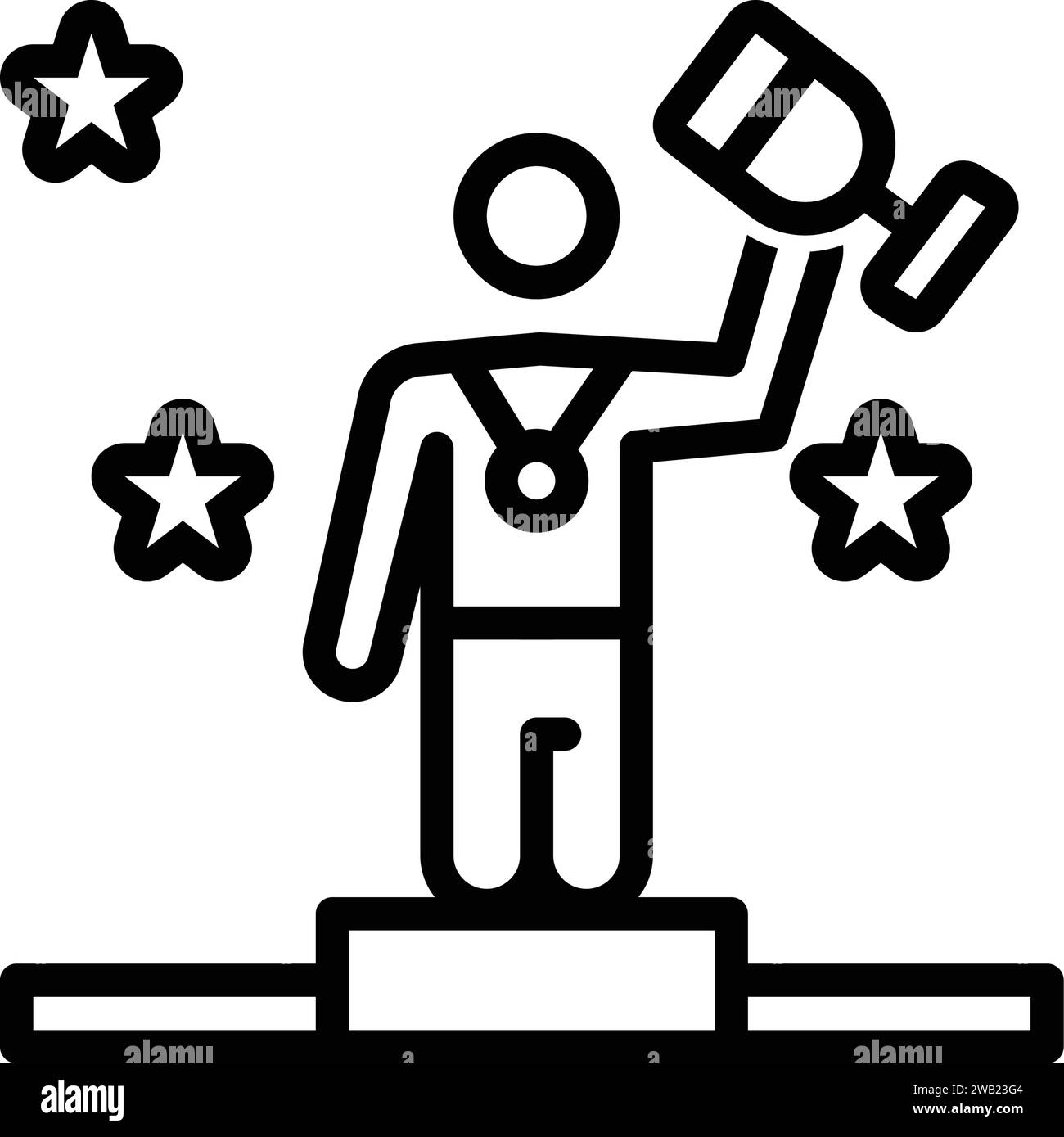Icon for winner,award Stock Vector
