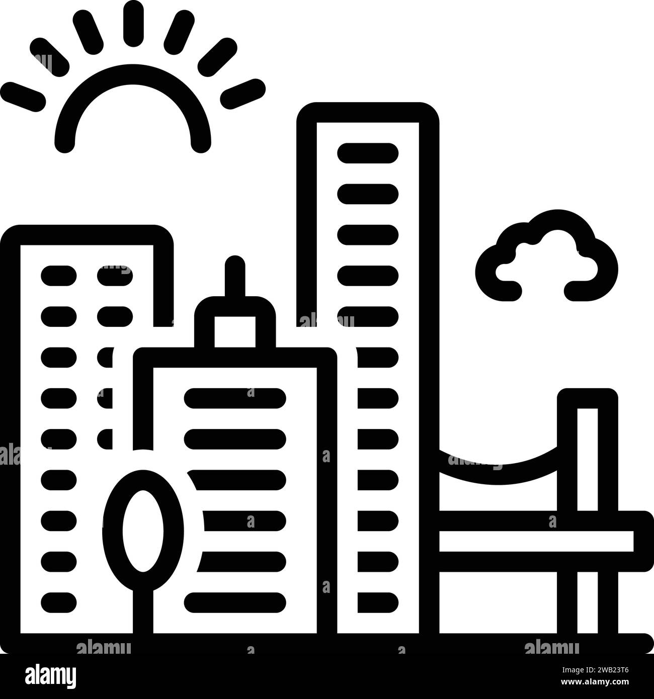 Jacksonville downtown Stock Vector Images Alamy