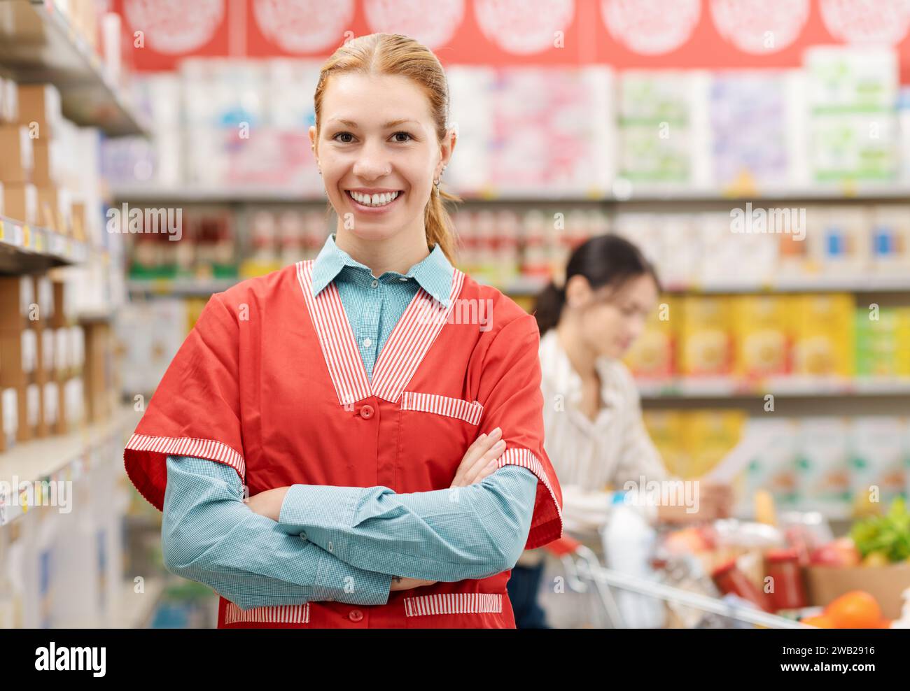 Grocery clerk hires stock photography and images Alamy