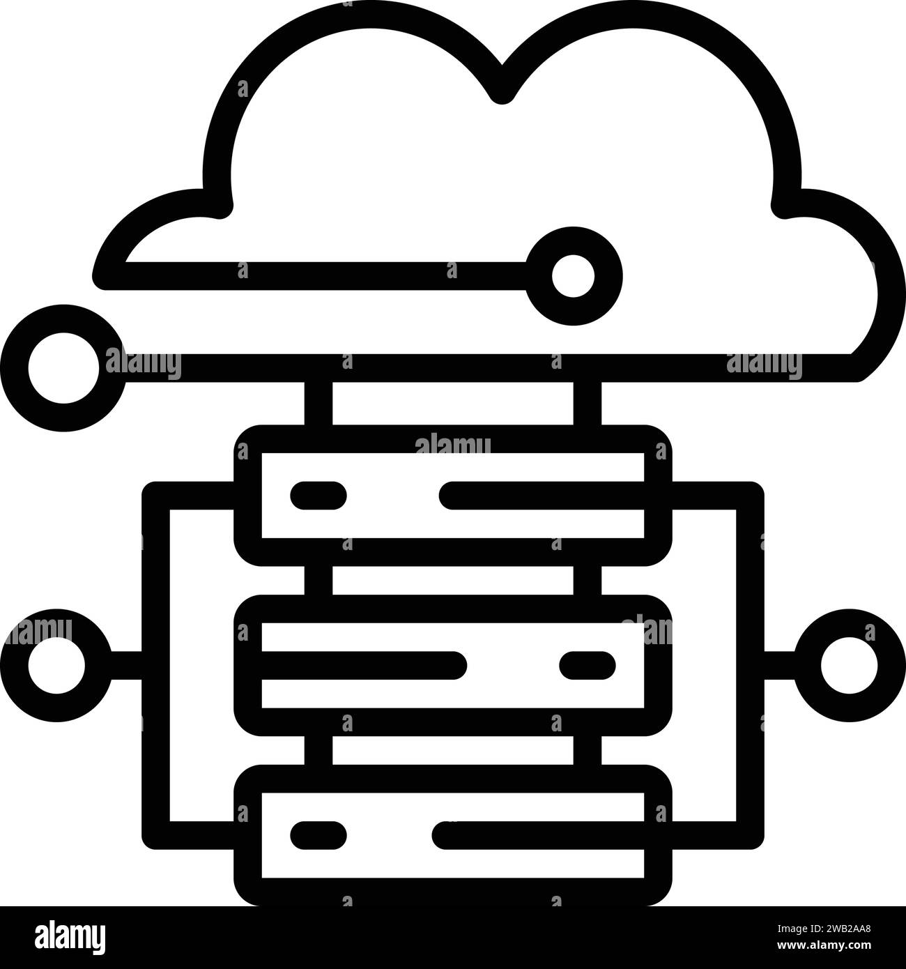 Icon for cloud hosting,cloud,hosting Stock Vector