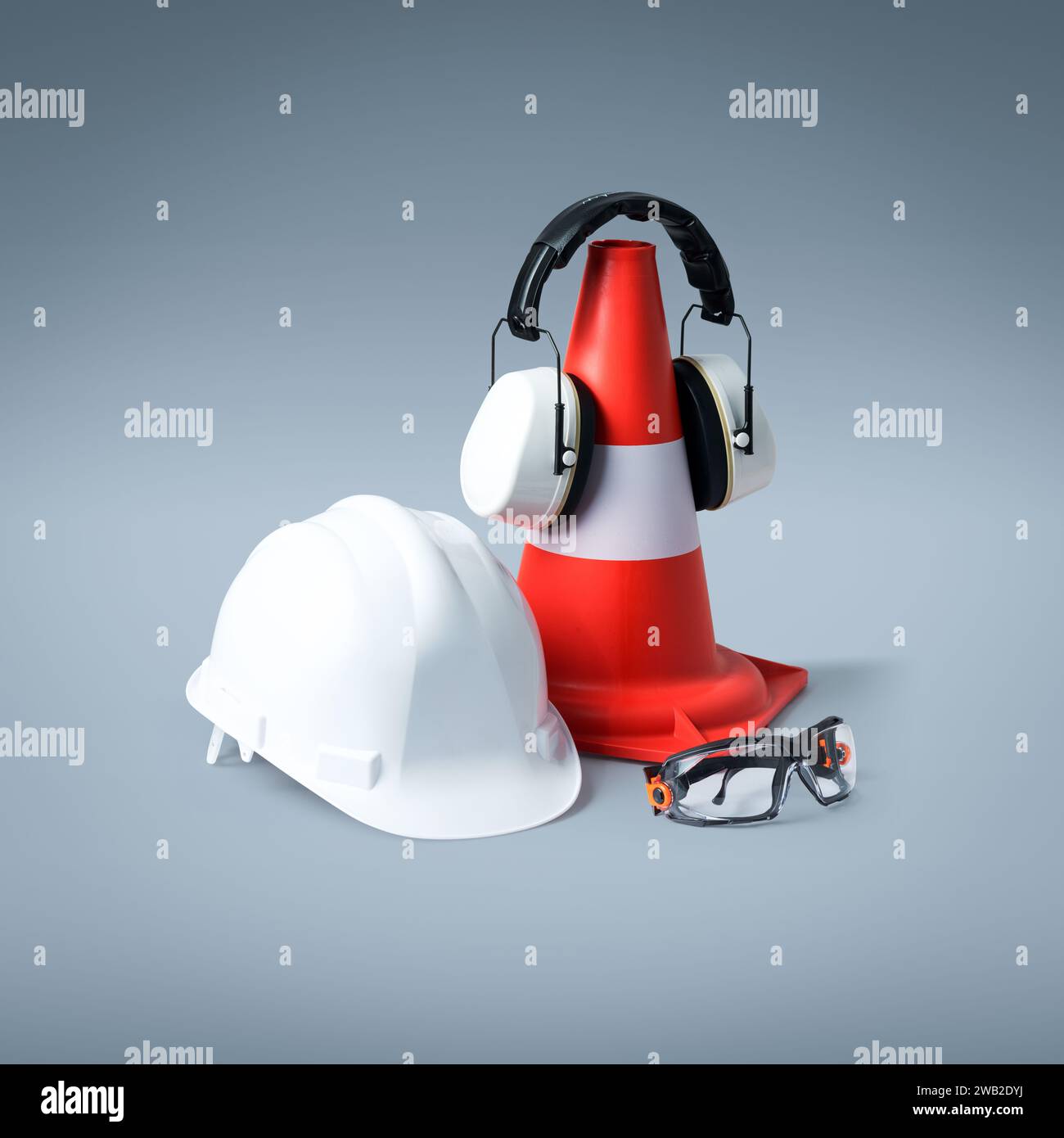 Safety at work personal protective equipment for construction workers