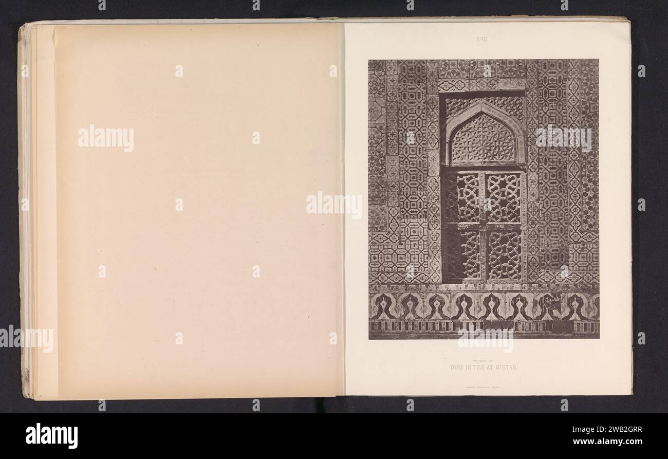 1875 Window Window with geometric ornaments of a tomb in Multan, Anonymous, c. 1875 ...