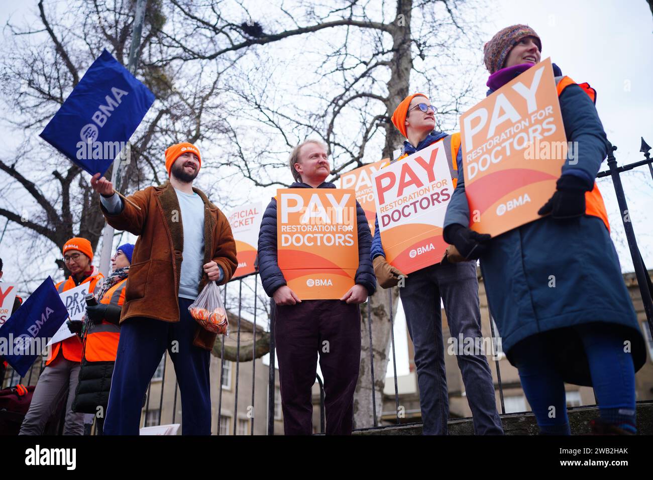 Junior doctors and members of the British Medical Association (BMA) on