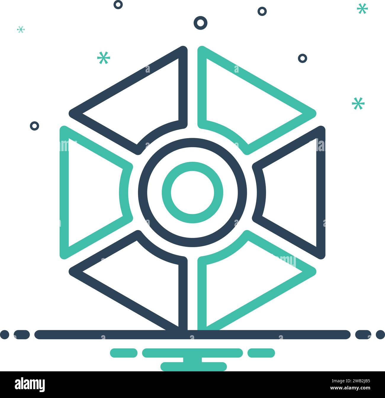Icon segments part hi-res stock photography and images - Alamy