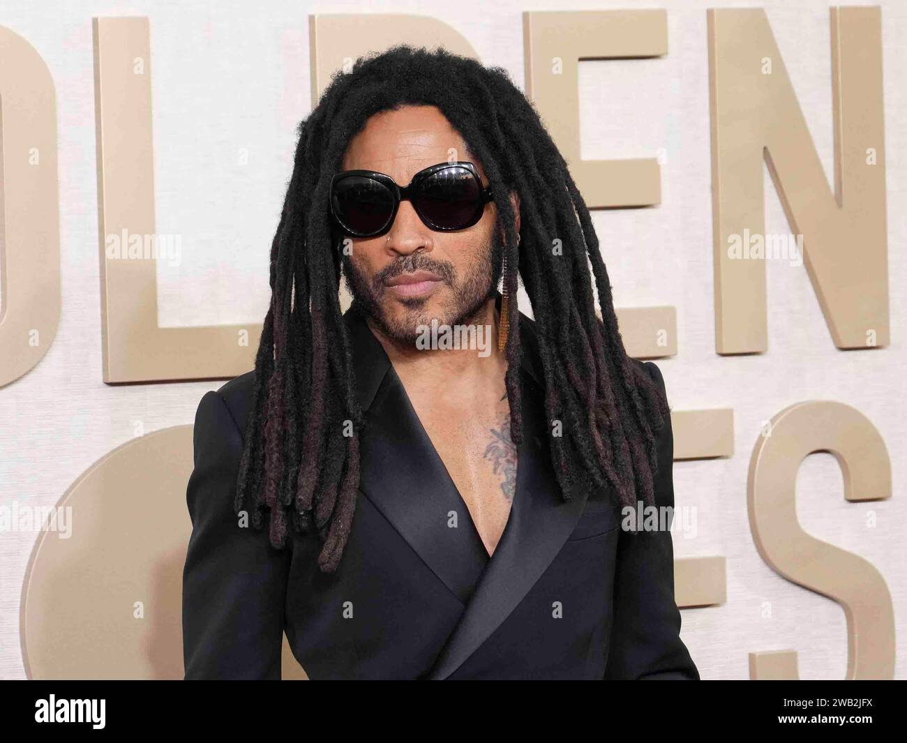 Los Angeles, USA. 07th Jan, 2024. Lenny Kravitz attends the arrivals of
