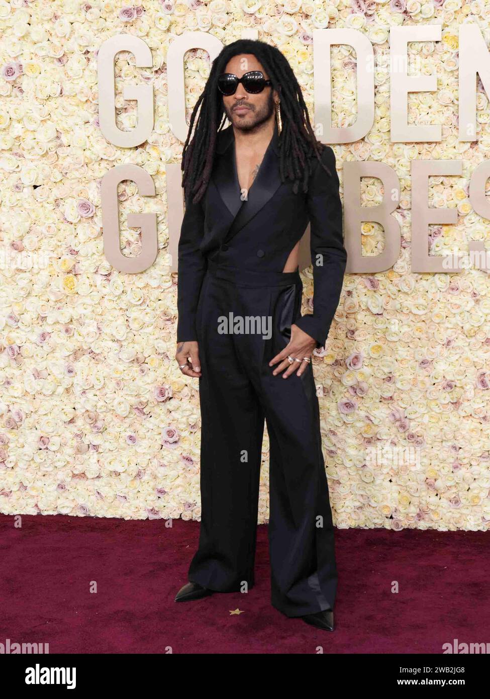 Los Angeles USA 07th Jan 2024 Lenny Kravitz Attends The Arrivals Of   Los Angeles Usa 07th Jan 2024 Lenny Kravitz Attends The Arrivals Of The 81st Annual Golden Globe Awards At The Beverly Hilton Hotel In Beverly Hills Ca On January 7 2024 Photo By Sthanlee Miradorsipausa Credit Sipa Usaalamy Live News 2WB2JG8 