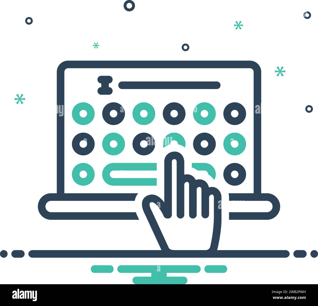 Typing keypad Stock Vector Images - Alamy