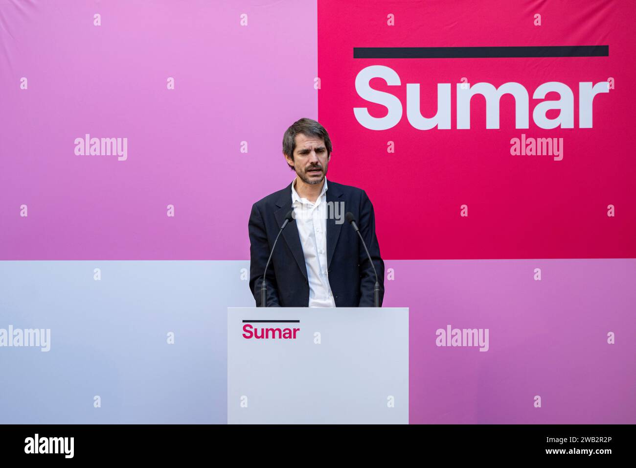 Sumar Jan The Minister of Culture, Ernest Urtasun, gives a press conference at ...