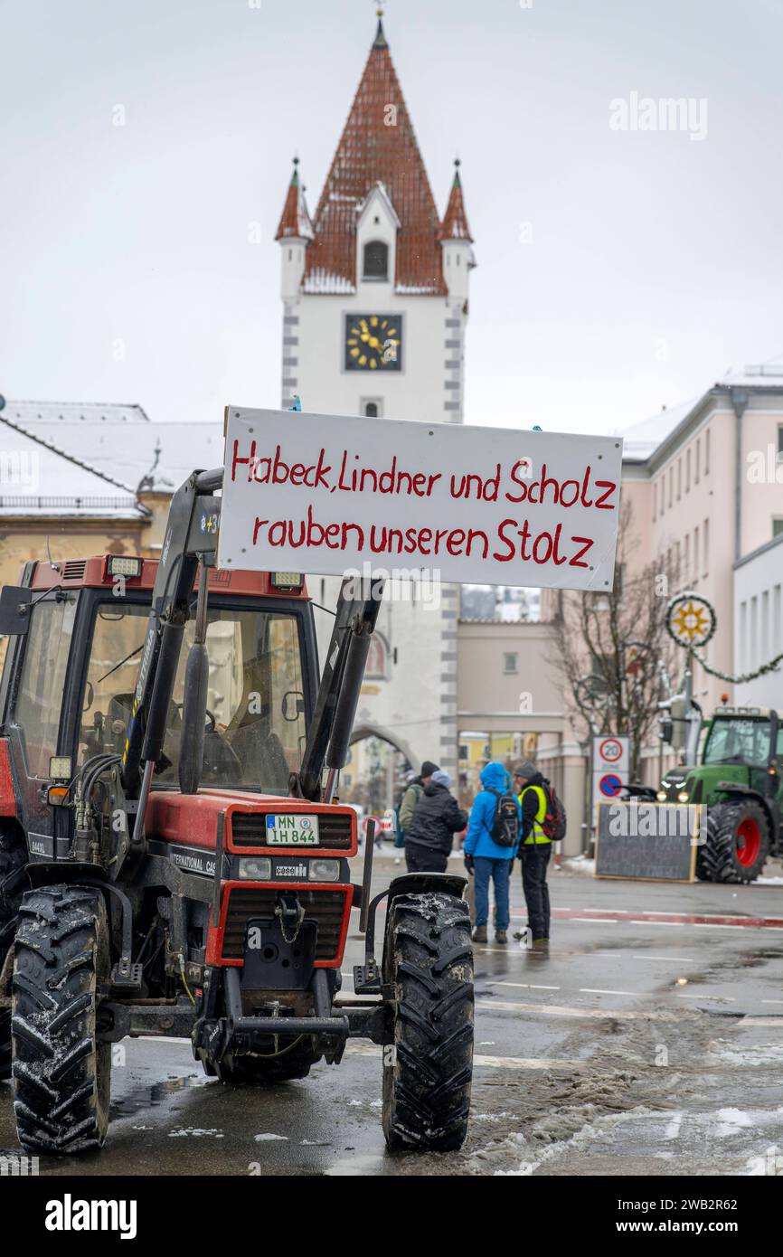 08.06.2025, Mindelheim im Unterallgäu, Großer Bauernstreik am 8.1.2025