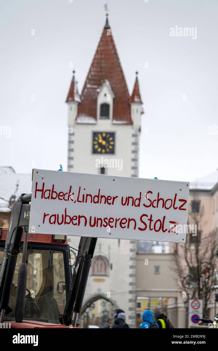 08.06.2025, Mindelheim im Unterallgäu, Großer Bauernstreik am 8.1.2025