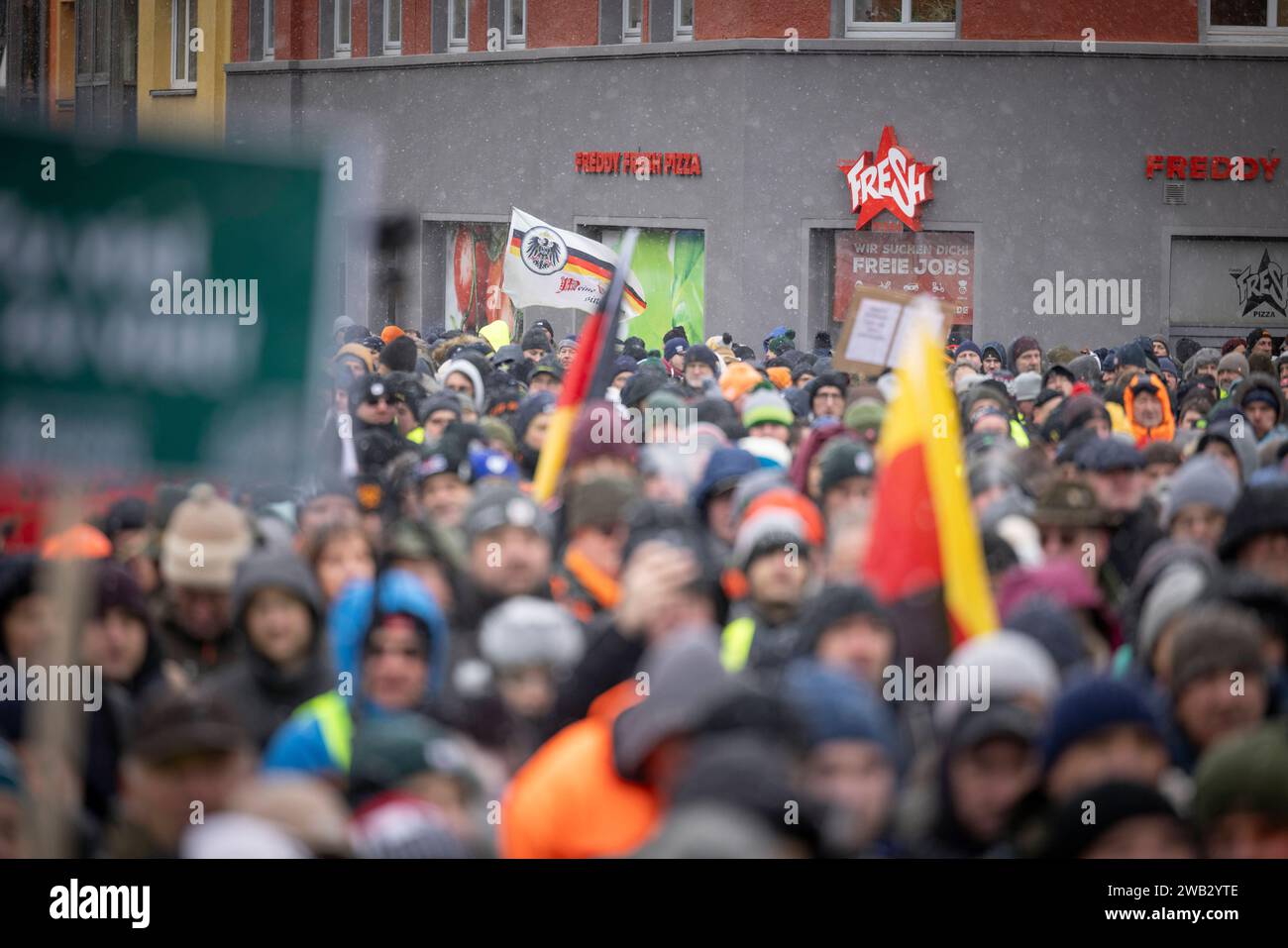 Bauernprotest 8. Januar 2024 08012024 Bundesweiter Aktionstag der