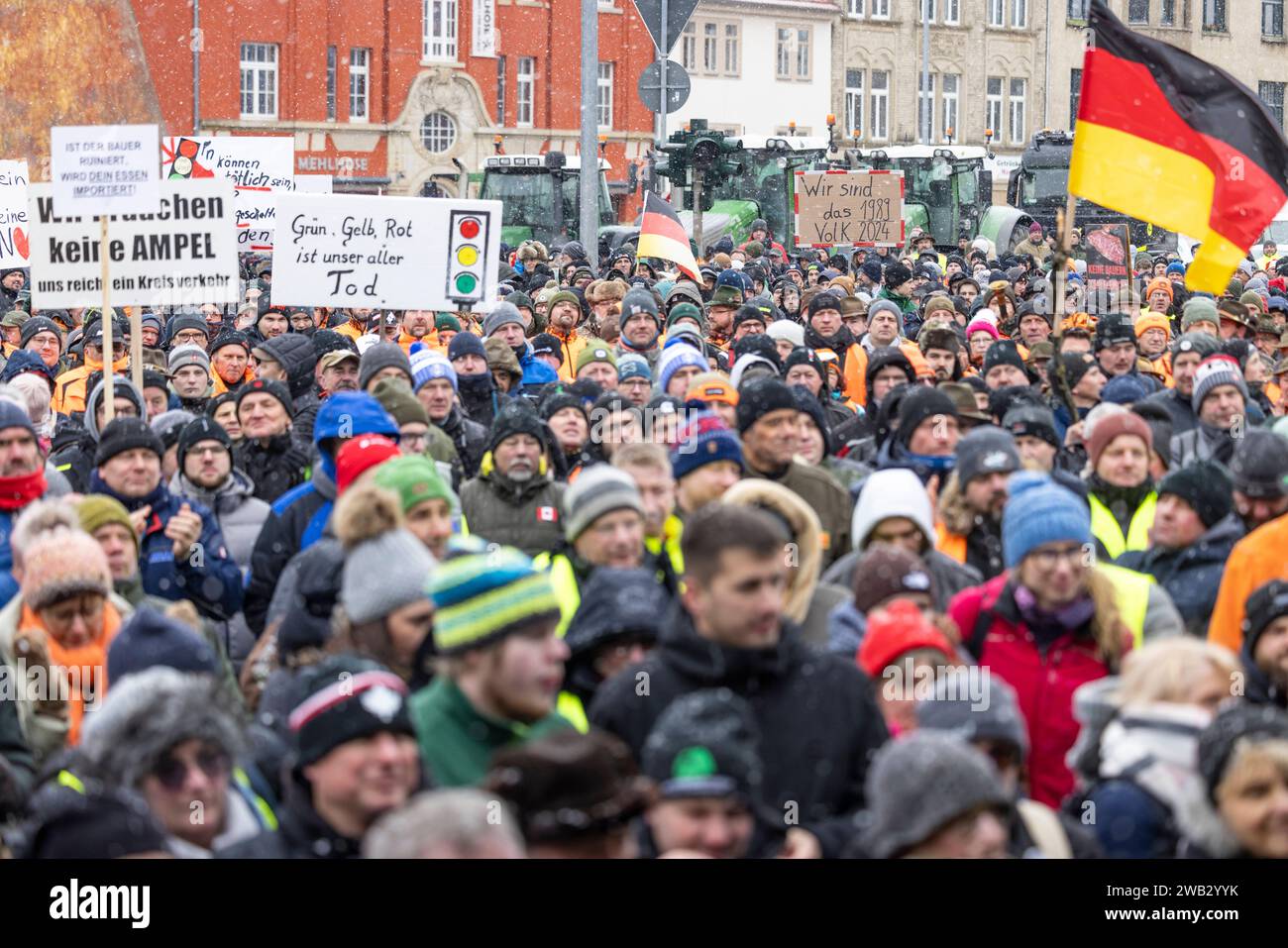 Bauernprotest 8. Januar 2024 08012024 Bundesweiter Aktionstag der