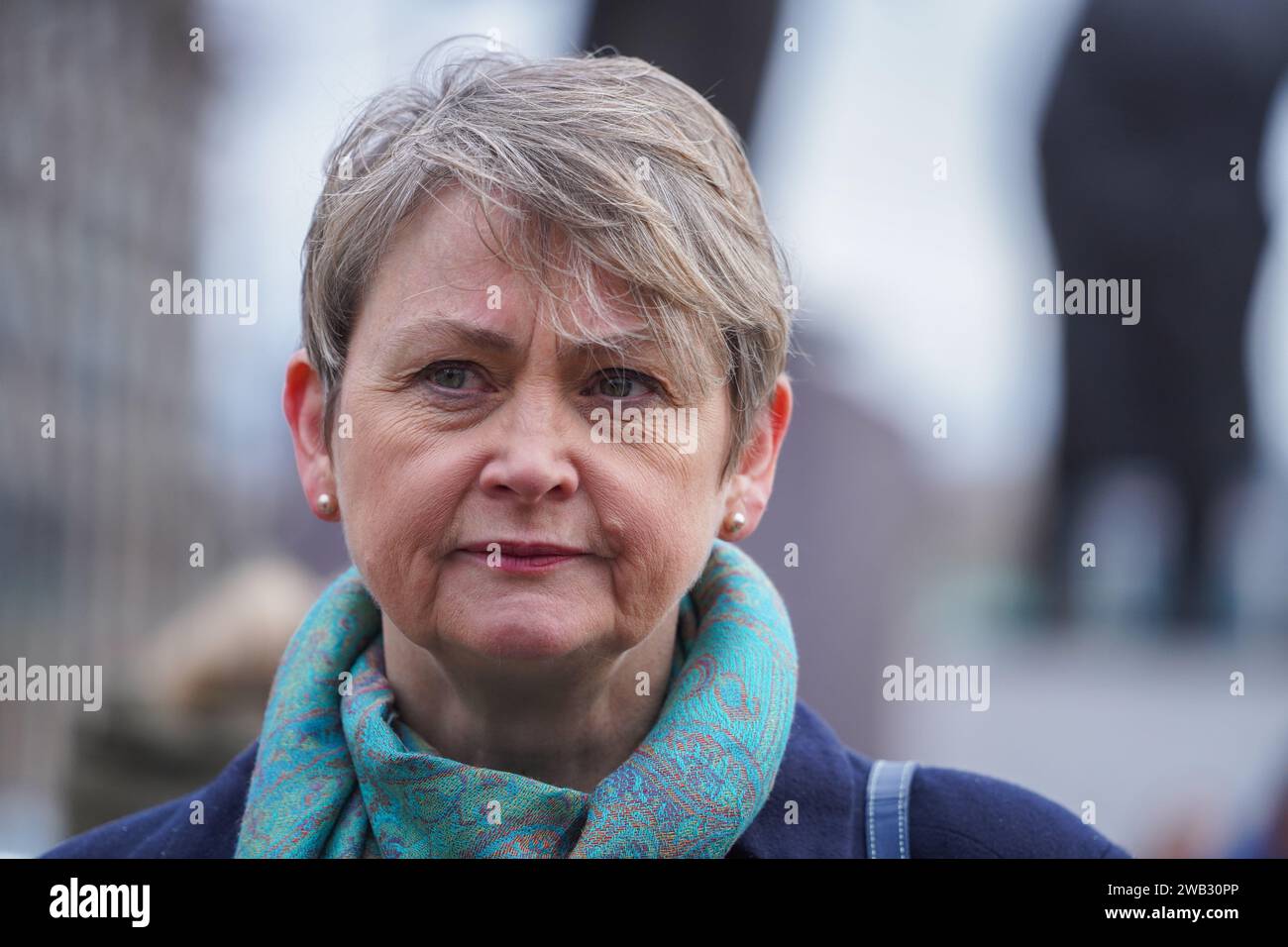 London, UK. 8 January 2024. Yvette Cooper, Shadow Home secretary and