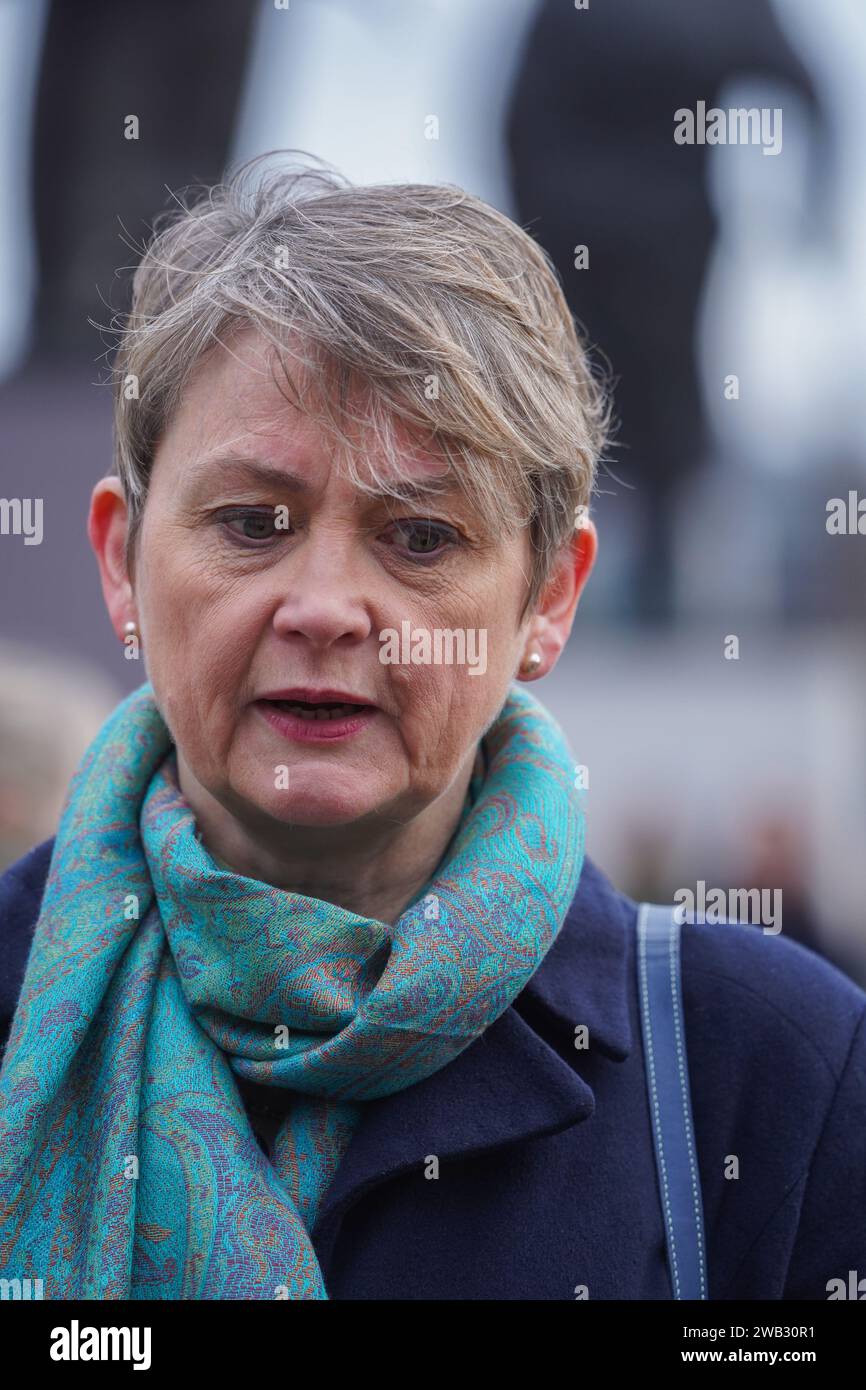 London, UK. 8 January 2024. Yvette Cooper, Shadow Home secretary and