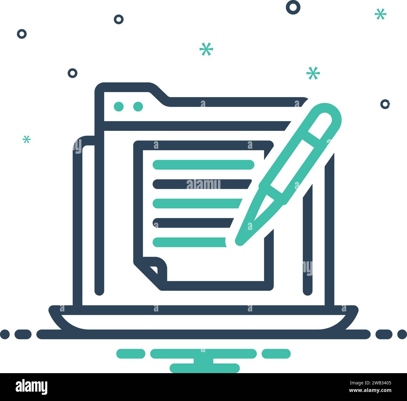 Icon for formatting,file Stock Vector