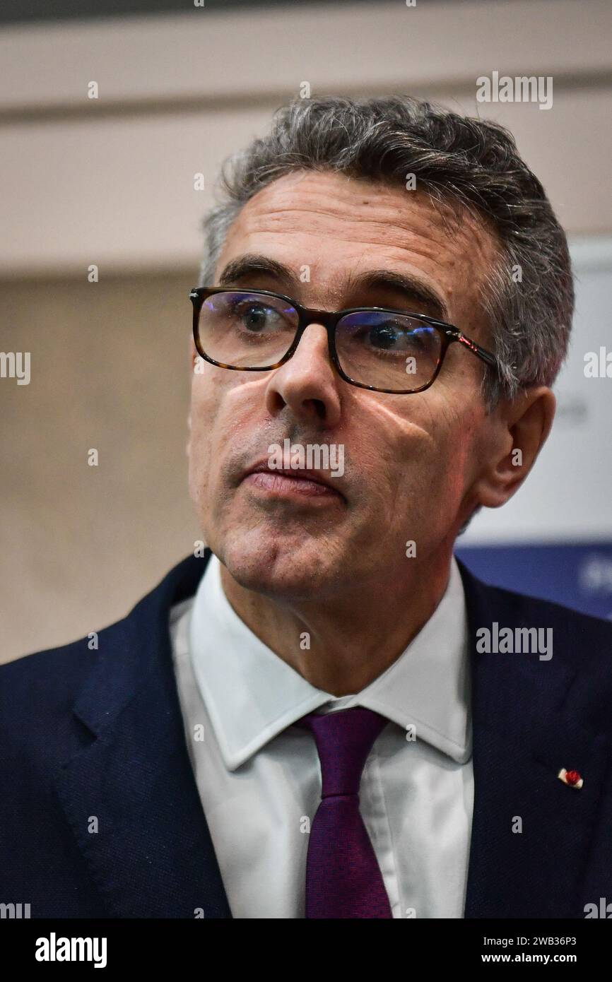 Paris, Paraguay. 08th Jan, 2024. Prefect of the IledeFrance region