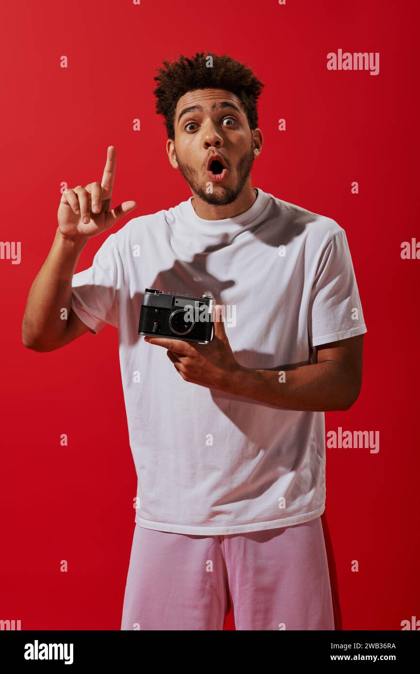 Creative young man pointing camera hi-res stock photography and images ...