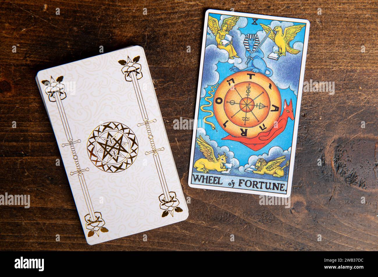 The classic card of Rider Waite deck Stock Photo - Alamy