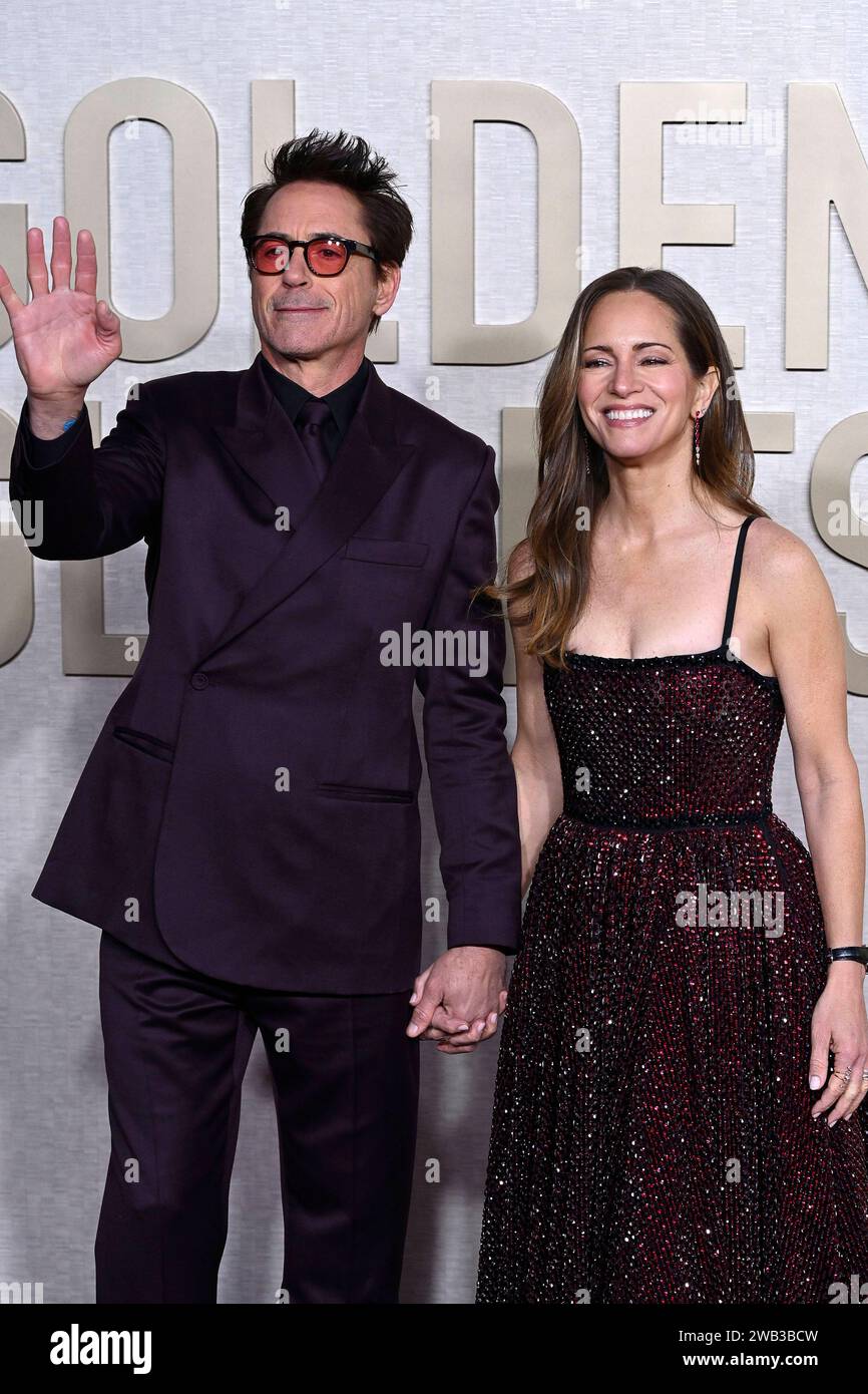 Robert Downey Jr. mit Ehefrau Susan Downey bei der Verleihung der 81 ...