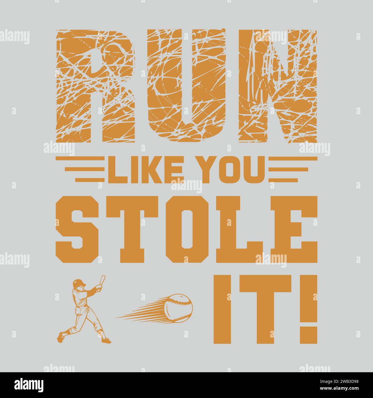 Baseball T-Shirt Design Stock Vector