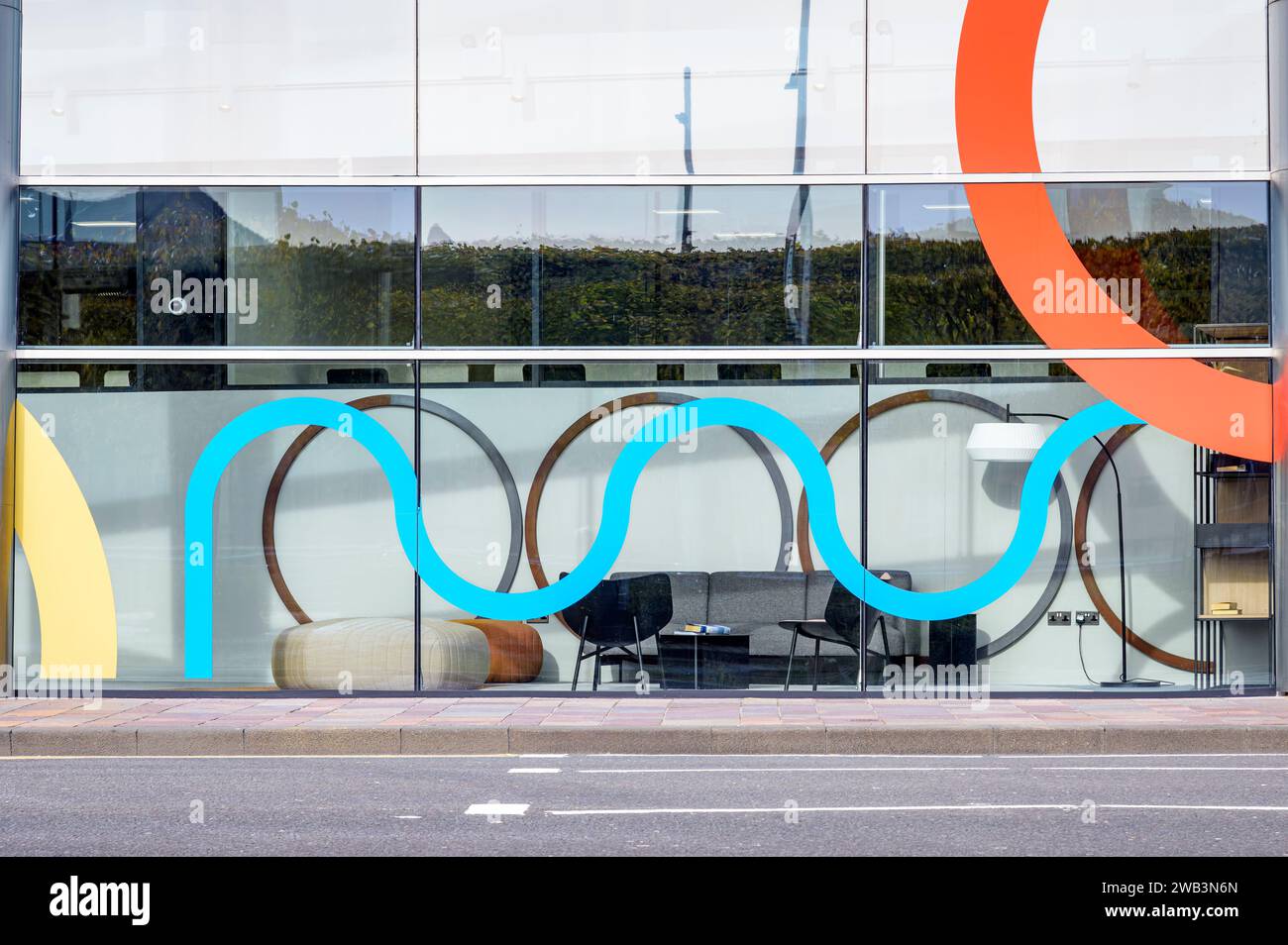 Modern office building exterior, Glasgow, Scotland, UK, Europe Stock Photo