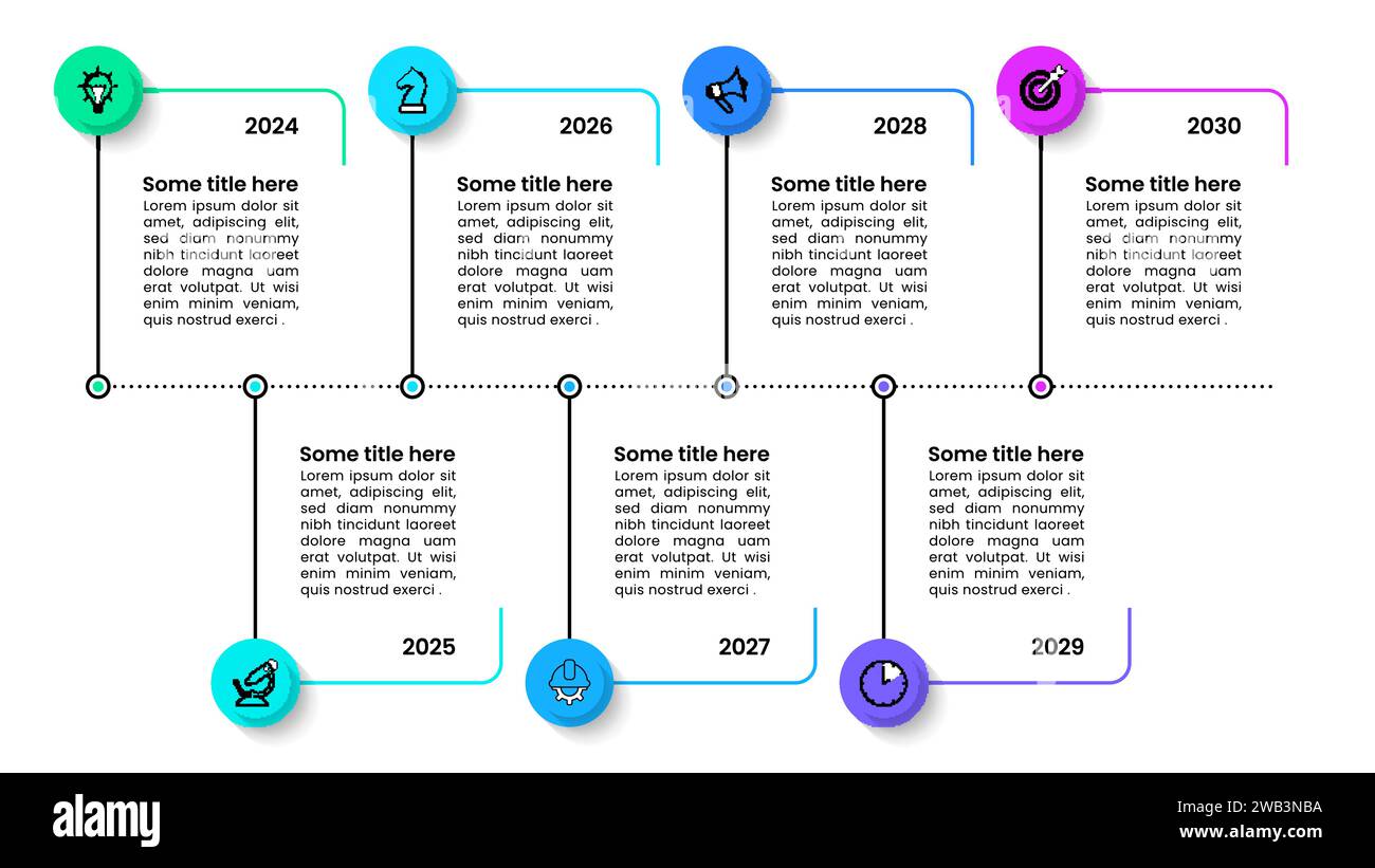 Infographic template with icons and 7 options or steps. Timeline. Can ...