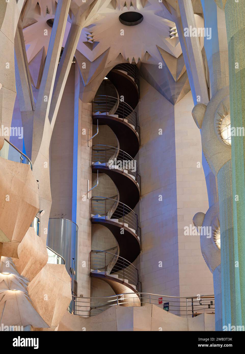 Barcelona, Spain - October 7, 2023: Close-up architectural detail of ...