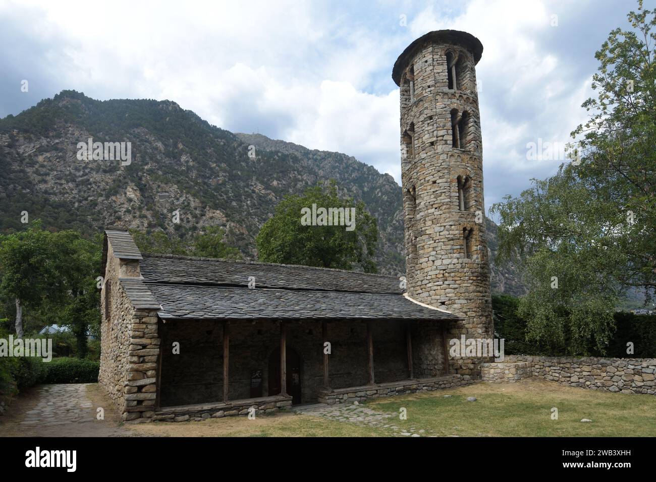 romanesque church of Santa Coloma, Andorra Stock Photo