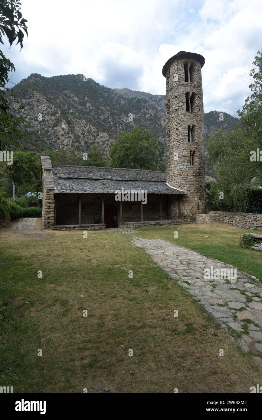 romanesque church of Santa Coloma, Andorra Stock Photo