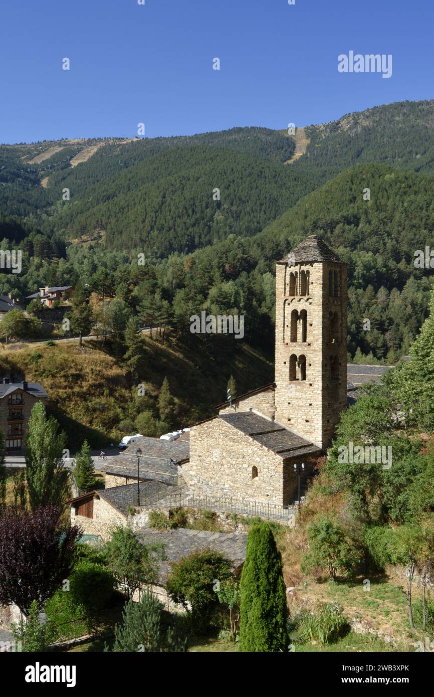 Romanesque church of Sant Climent de Pal, Andorra Stock Photo