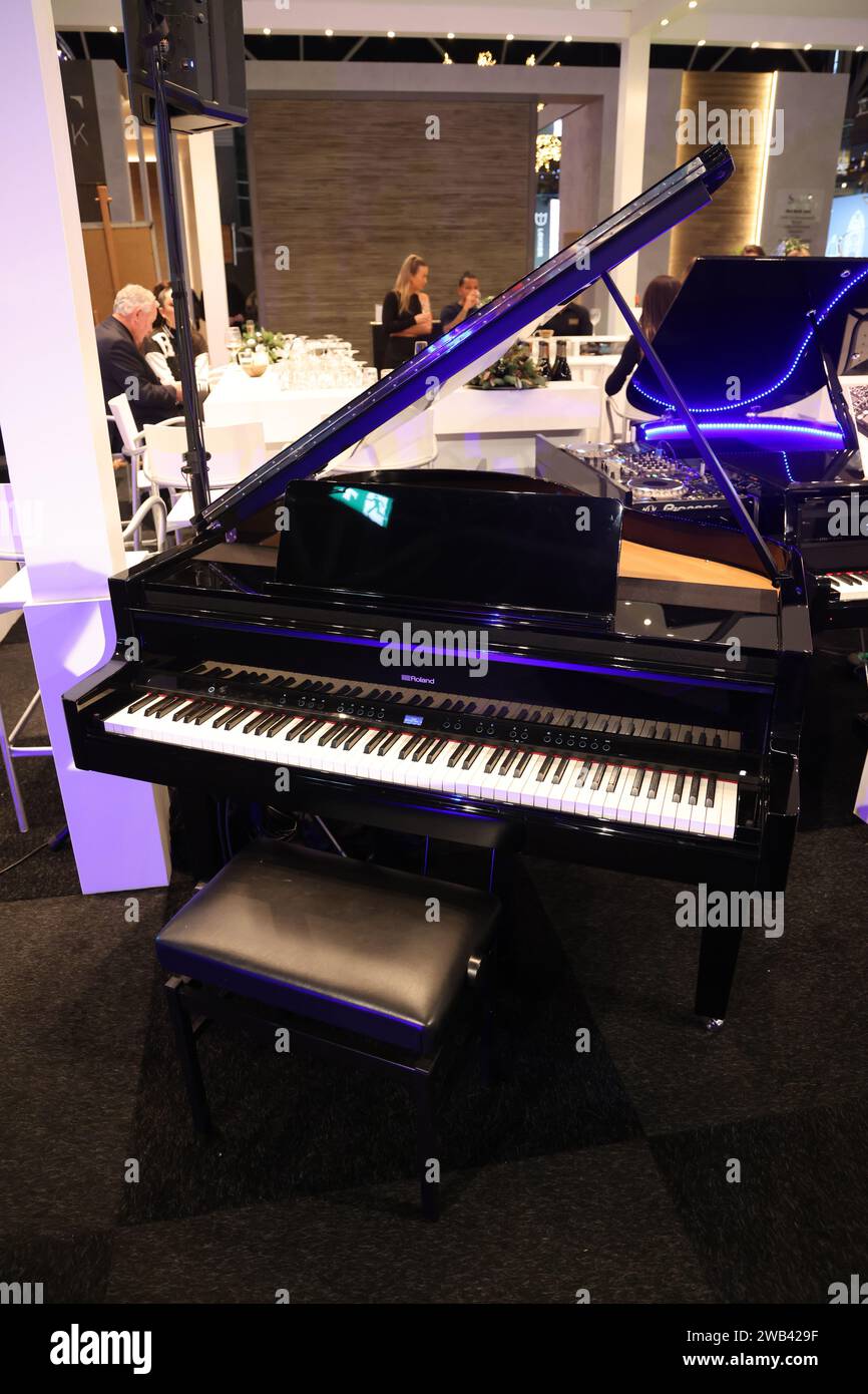Roland electric grand piano Stock Photo - Alamy