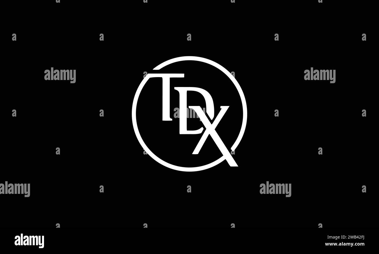 tdx letter original monogram logo design Stock Vector Image & Art - Alamy