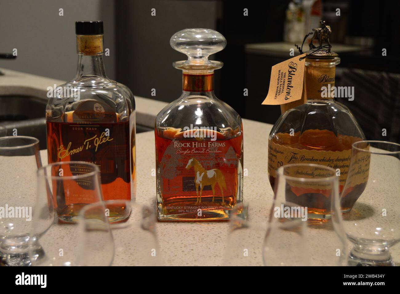 Rare Bourbon ready to be shared Stock Photo