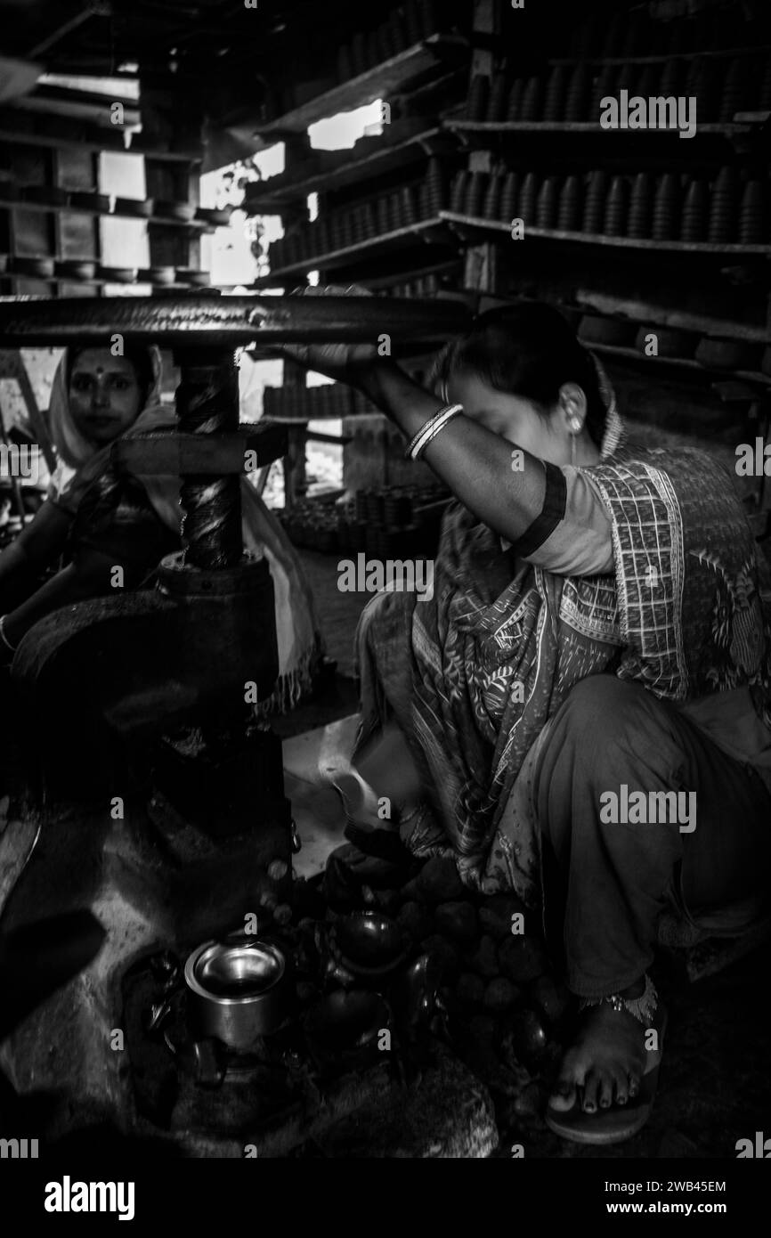 Pottery making involves shaping clay by hand, using a wheel, or coiling