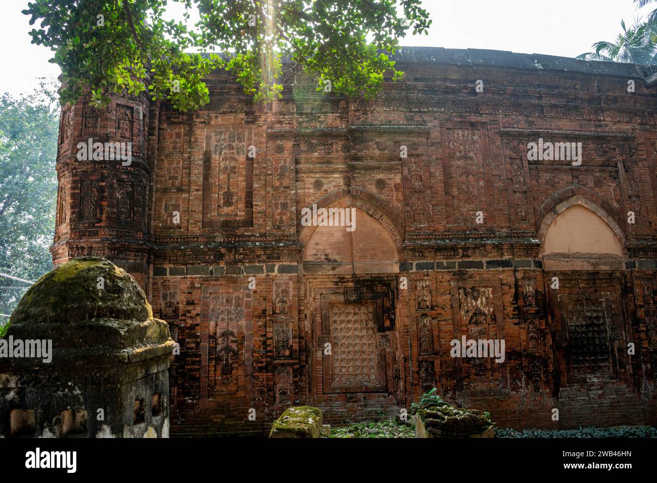 Bagha Mosque, Rajshahi Division, Bangladesh Stock Photo