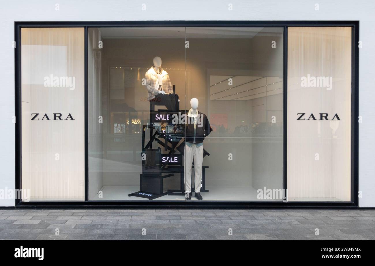 Zara shop window display christmas hires stock photography and images