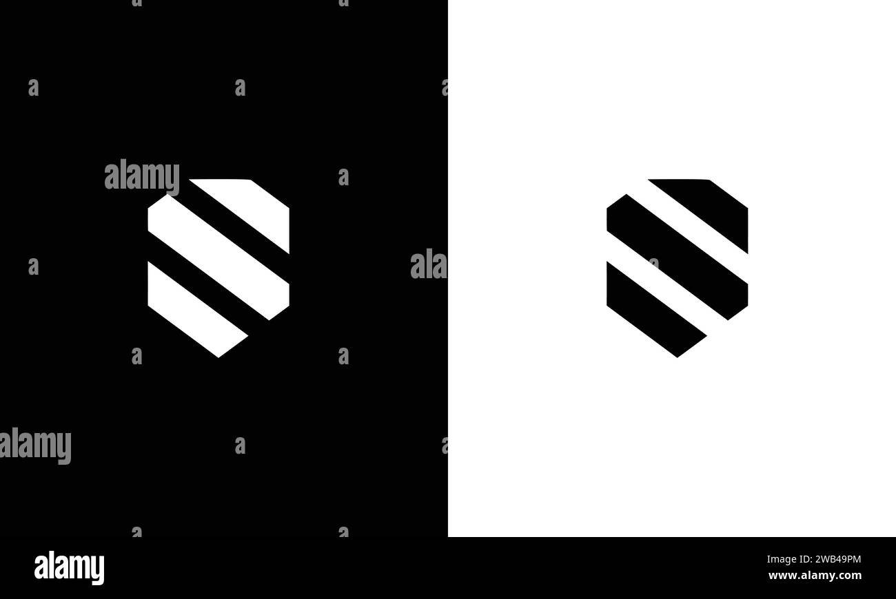 Letter S logo template. Unique modern creative logotype. Vector icon. Stock Vector