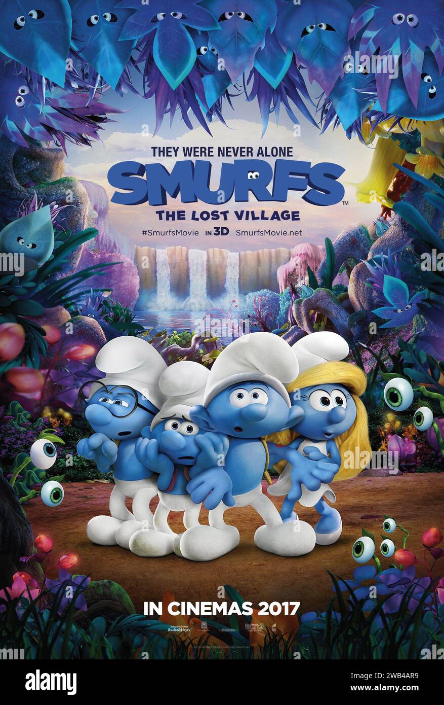 Smurfs: The Lost Village  Year : 2017 USA Director : Kelly Asbury Animation American Poster Stock Photo