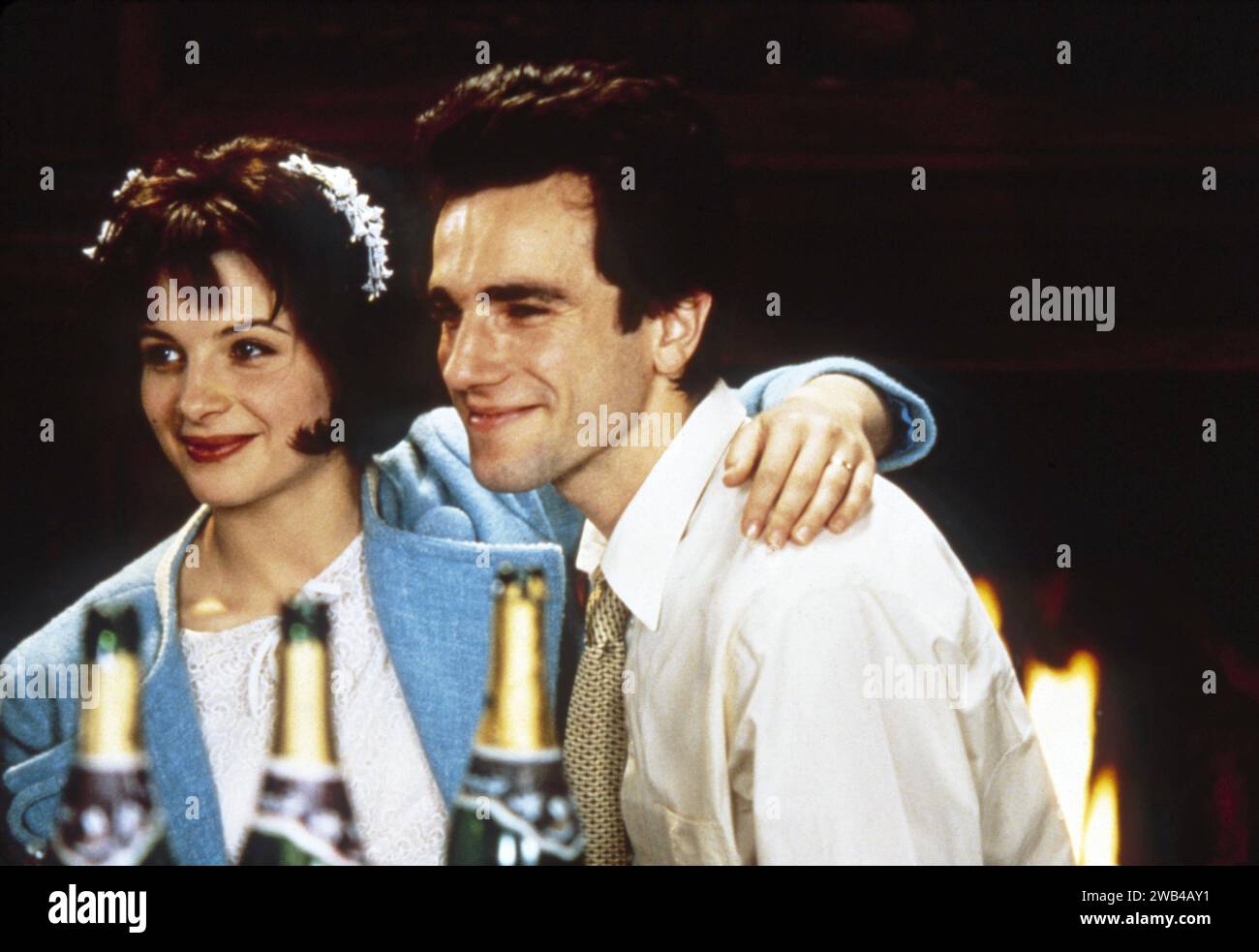 The Unbearable Lightness of Being  Year : 1988 USA Director : Philip Kaufman Juliette Binoche, Daniel Day-Lewis Stock Photo