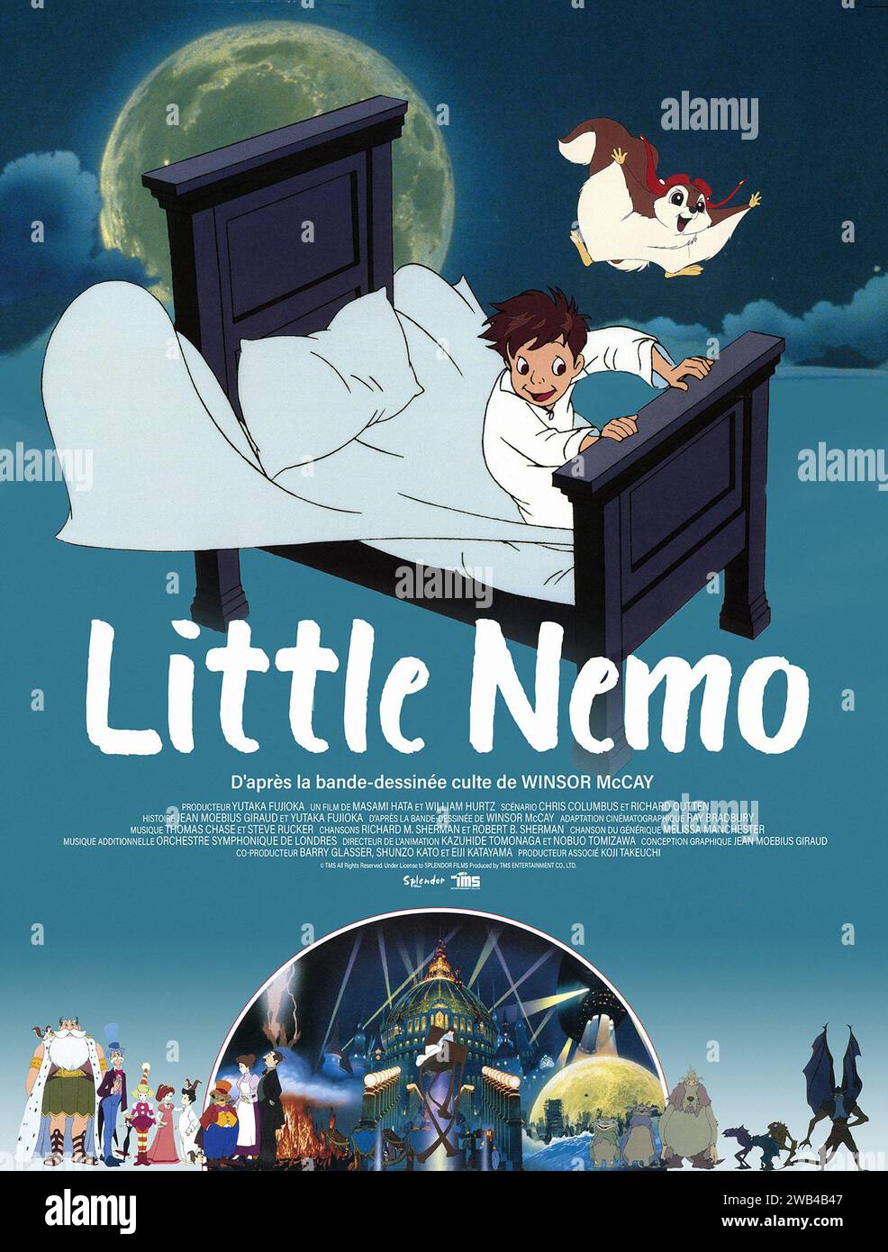 Little Nemo Year : 1989 Japan / USA Director : William Hurtz, Masami Hata, Masanori Hata Animation French poster Stock Photo