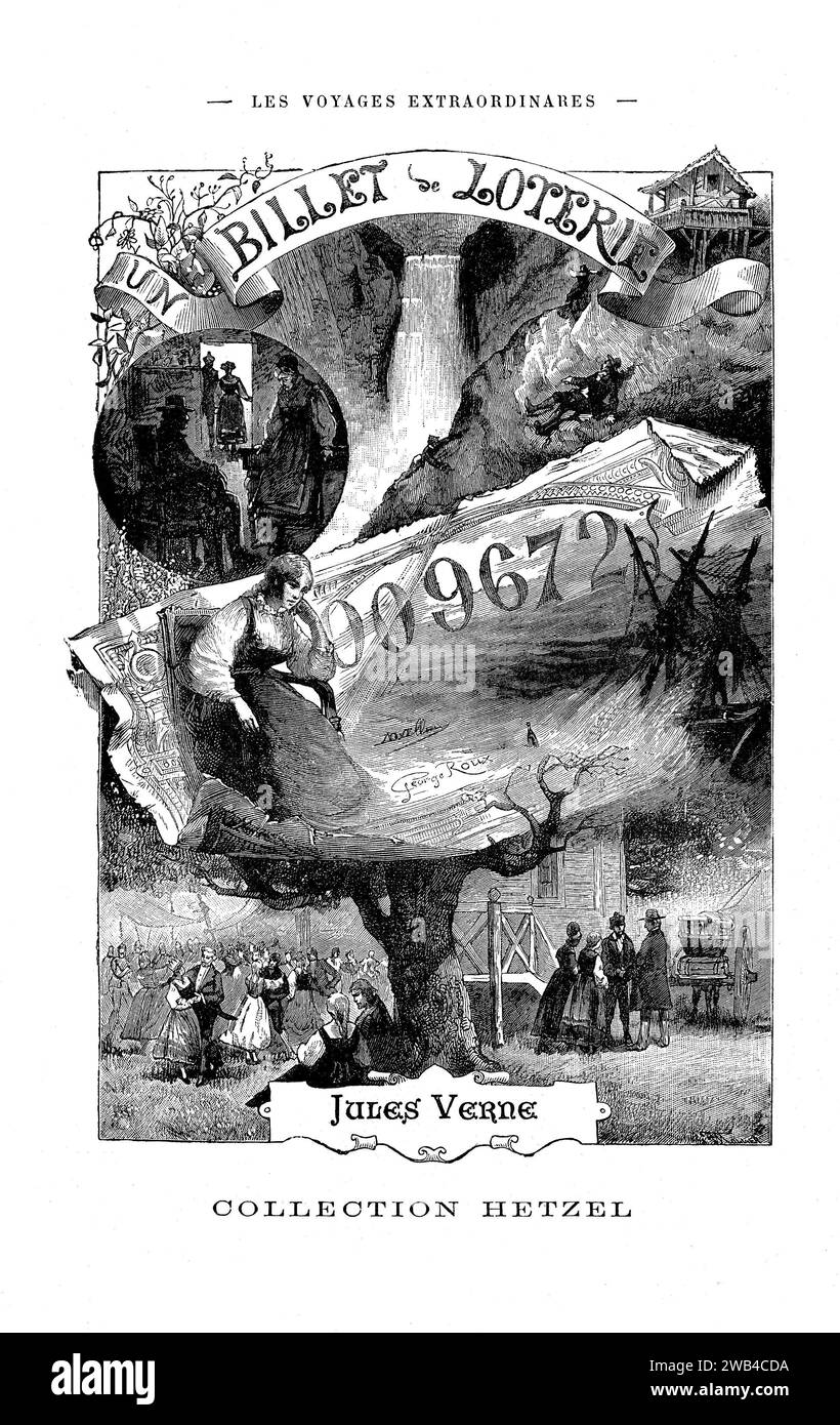 Frontispiece Jules Verne, 'The Lottery Ticket' (French: Un billet de