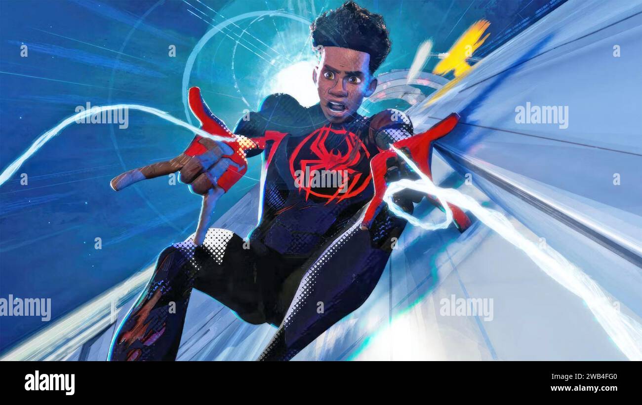 SPIDER-MAN: ACROSS THE SPIDER-VERSE 2023 Sony Pictures Releasing animation Stock Photo