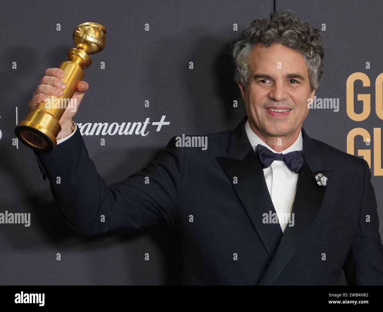Los Angeles, USA. 07th Jan, 2024. Mark Ruffalo, winner of the Best