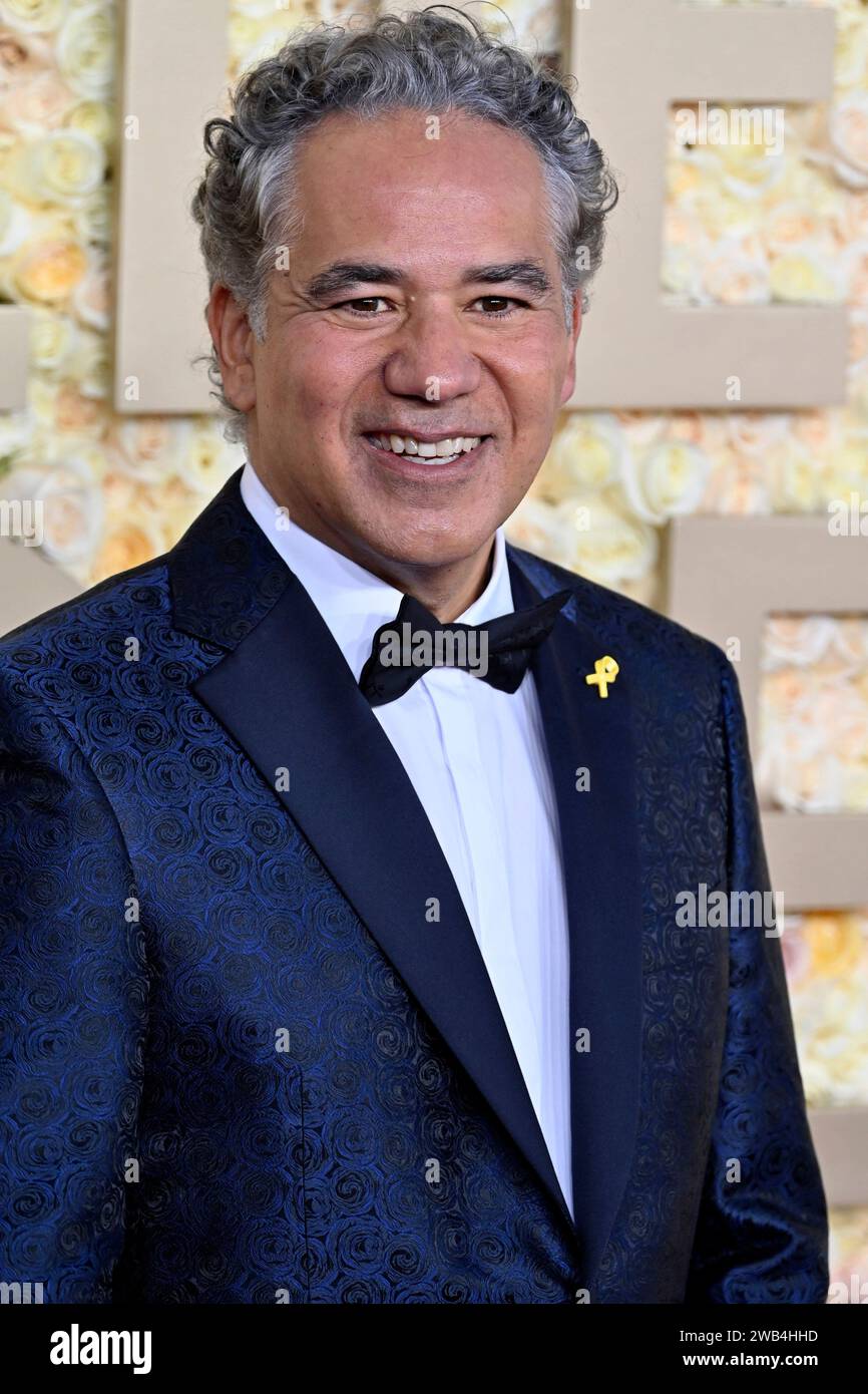 John Ortiz bei der Verleihung der 81. Golden Globe Awards im Beverly Hilton Hotel. Beverly Hills, 07.01.2024 Stock Photo