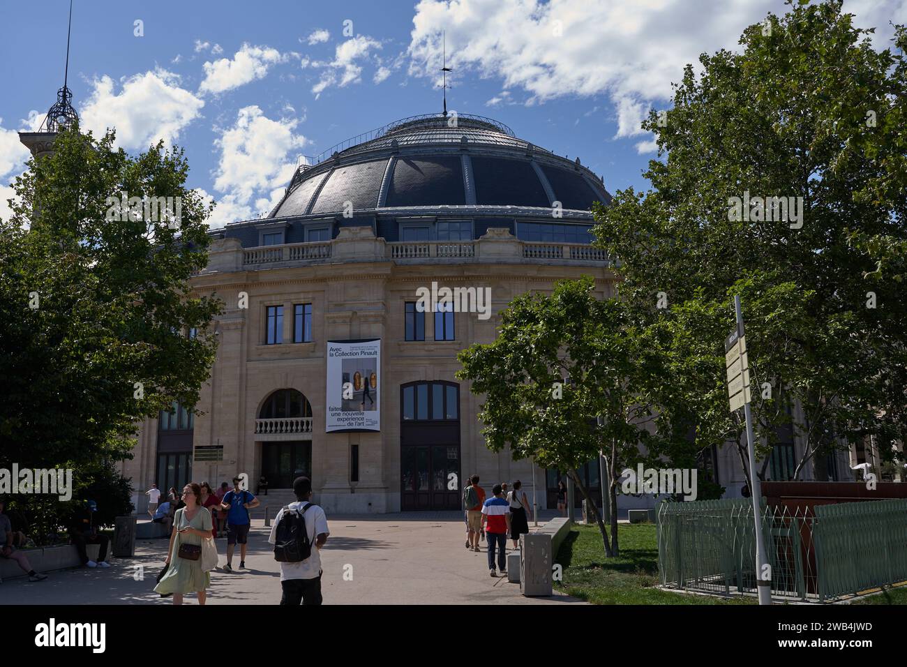 Paris, France July 14, 2023 The Front facade of Bourse de Commerce