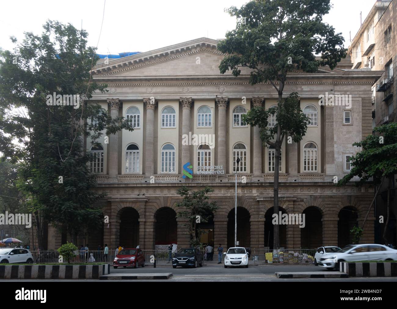 Mumbai, Maharashtra, India, Facade of Standard Chartered Bank in Mumbai