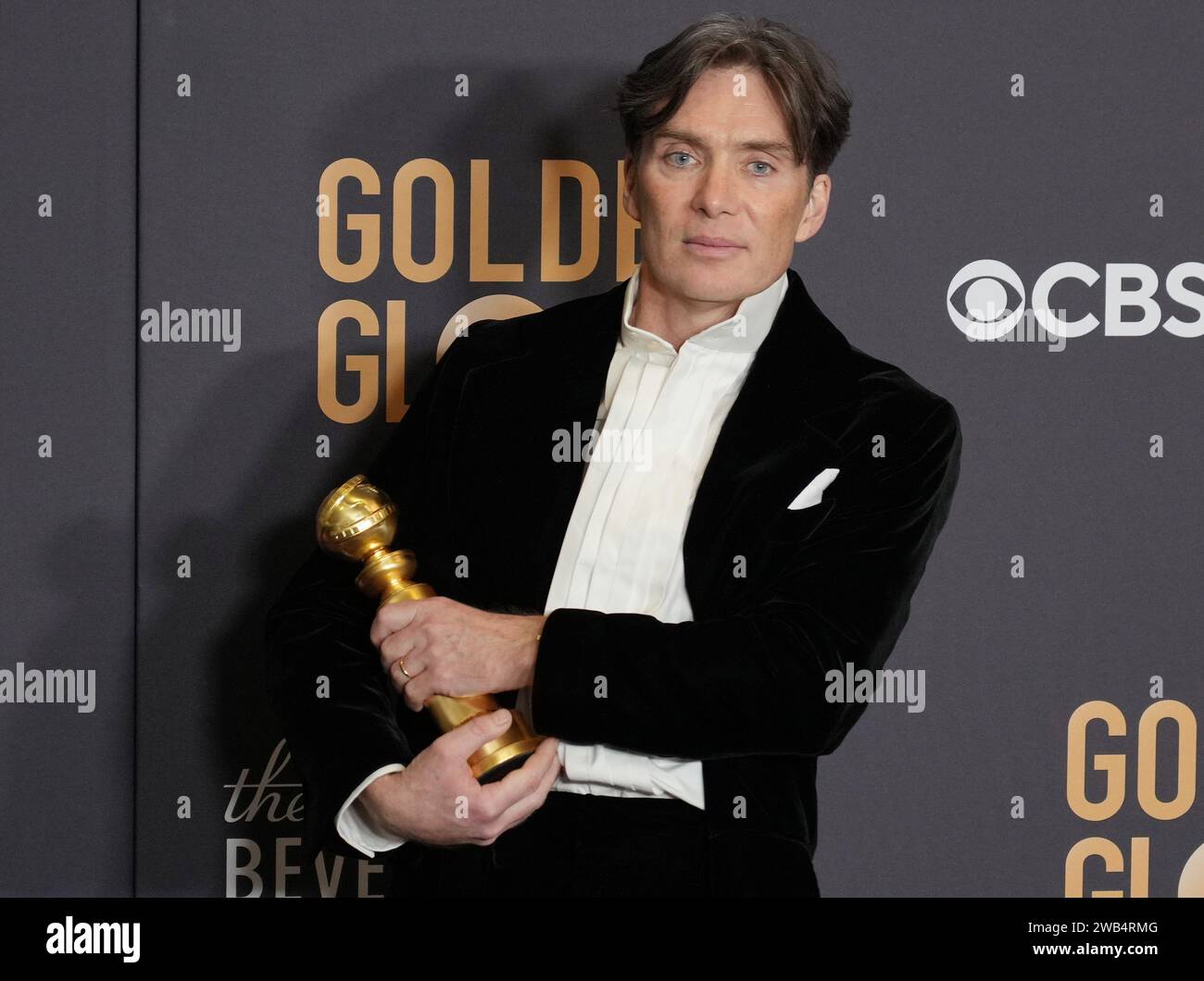 Cillian murphy golden globe awards 2024 hires stock photography and