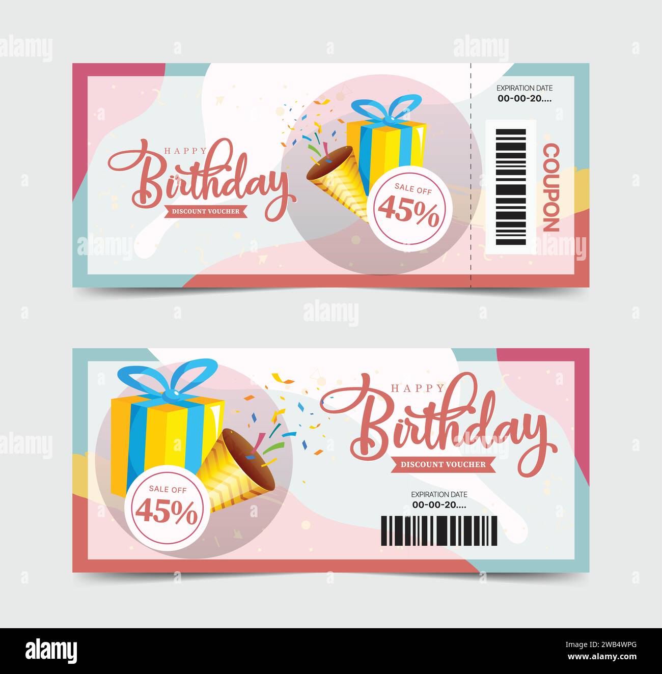 birthday voucher template printable Stock Vector Image & Art Alamy birthday voucher template printable Stock Vector Image & Art Alamy